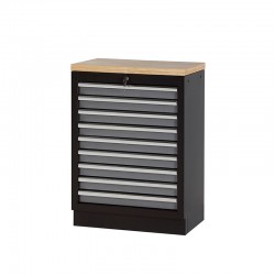 ARMARIO DE TALLER 458X910X680MM CON BASE EN MADERA 9 CAJONES Y CERRADURA ALYCO