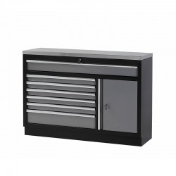 BANCO FIJO DE TRABAJO 450X910X1360MM CON BASE EN ACERO INOX ALYCO