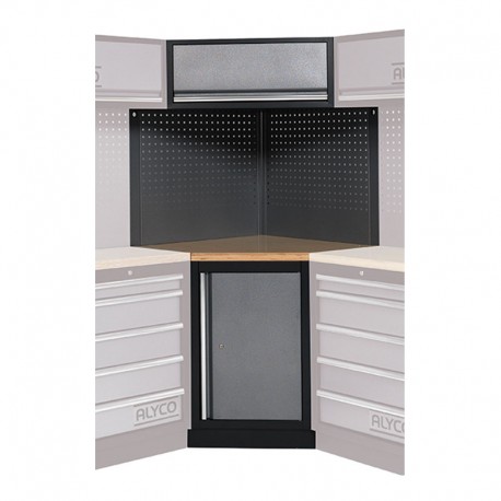 MUEBLE DE TALLER 800X2000X800MM RINCONERA CON BANCADA EN MADERA ALYCO