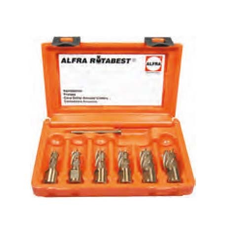 JUEGO DE 6 FRESAS DE ACERO COBALTO Y PUNTERO