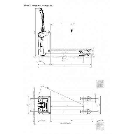 Medida transpaleta eléctrica cx12 800x250