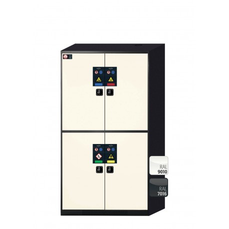 ARMARIO PARA PRODUCTOS QUÍMICOS C-LINE CS.195.105.MM.4WD CS-CLASSIC-MULTIRISK GRIS Y BLANCO ASECOS