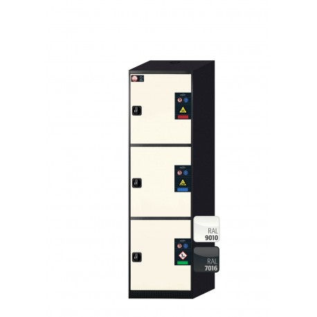 ARMARIO PARA PRODUCTOS QUÍMICOS C-LINE CS.195.054.MH.3WDR CS-CLASSIC-MULTIRISK GRIS Y BLANCO ASECOS