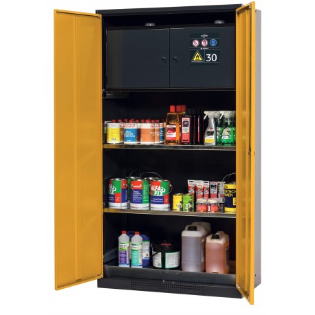 Armario de seguridad para el almacenamiento de productos químicos en lugares de trabajo según APQ-10