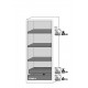 Armario de seguridad para productos químicos CS-CLASSIC modelo CS.195.081 en verde reseda RAL 6011