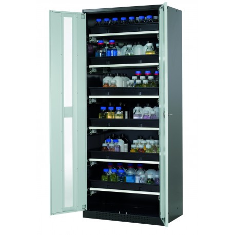 Armario de seguridad para el almacenamiento de productos químicos en lugares de trabajo según APQ-10