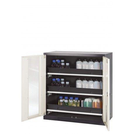 Armario de seguridad para el almacenamiento de productos químicos en lugares de trabajo según APQ-10