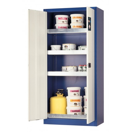 Armario de seguridad ecológico E-CLASSIC modelo E.195.095.2 en gris claro RAL 7035