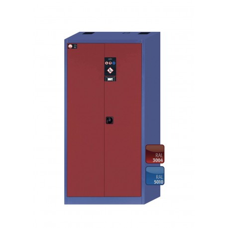 ARMARIO ECOLÓGICO E-LINE E.195.095.F E-CLASSIC-UF AZUL GENCIANA Y ROJO ASECOS