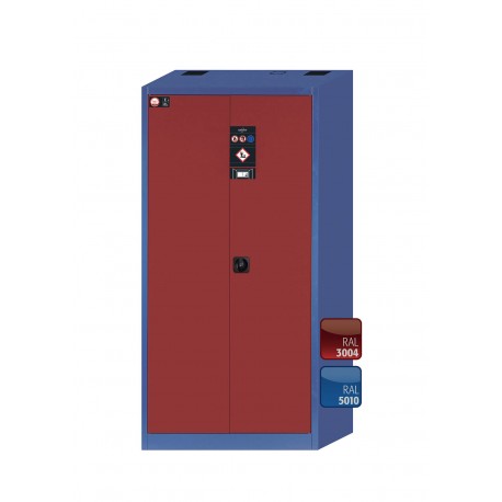 ARMARIO PARA EQUIPAMIENTO E-CLASSIC EM.195.095.F E-CLASSIC-MF AZUL GENCIANA Y ROJO ASECOS