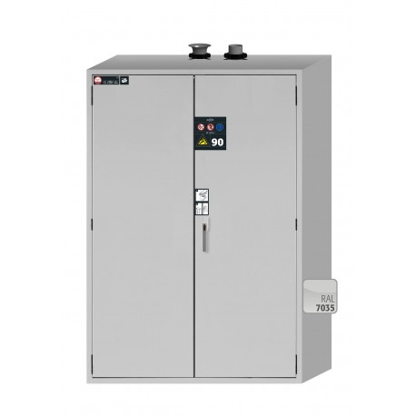 ARMARIO IGNÍFUGO PARA BOMBONAS DE GAS GLINE G90.205.140 G-ULTIMATE-90 GRIS ASECOS