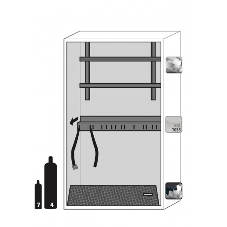 Armario de seguridad Tipo 90 para bombonas de gas a presión G-ULTIMATE-90