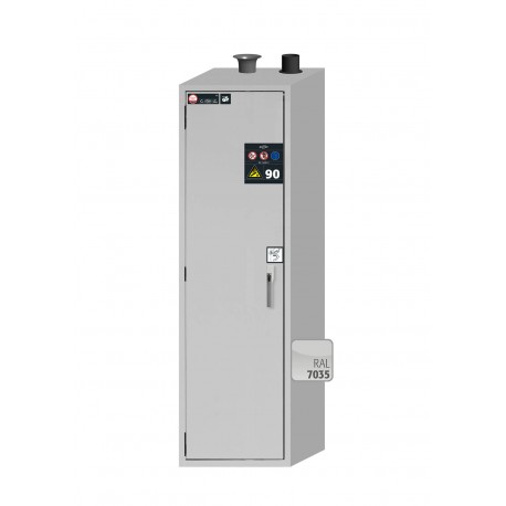 ARMARIO IGNÍFUGO PARA BOMBONAS DE GAS GLINE G90.205.060.2F G-ULTIMATE-90 GRIS ASECOS