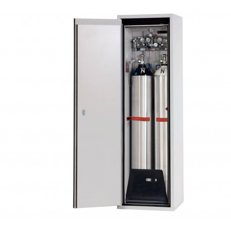Armario de seguridad para el almacenamiento de botellas de gas a presión en lugares de trabajo conforme a las normas EN
