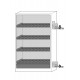 Armario de seguridad para almacenamiento de baterías de iones de litio BATTERY STORE ION-STORE-90