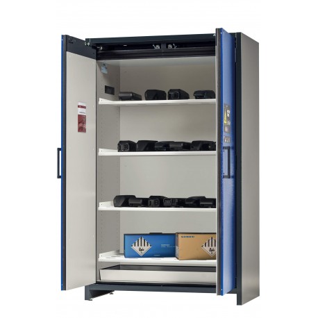 Armario de seguridad para el almacenamiento pasivo seguro de baterías de iones de litio
