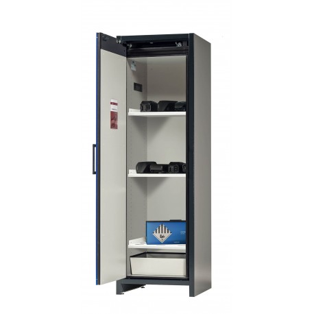 Armario de seguridad para el almacenamiento pasivo seguro de baterías de iones de litio