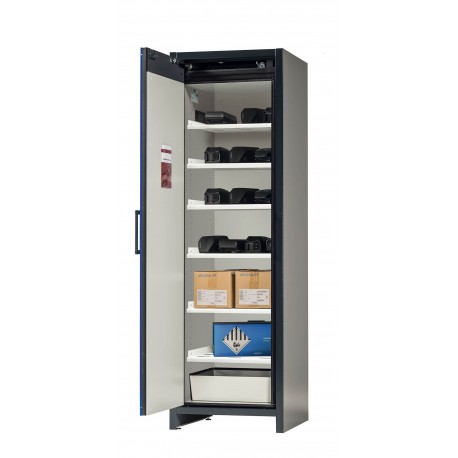 Armario de seguridad para el almacenamiento pasivo seguro de baterías de iones de litio