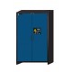 ARMARIO PARA BATERÍAS DE LITIO DE IONES ION-LINE IO90.195.120.K2.WDC ION-STORE-90 GRIS Y AZUL GENCIANA ASECOS 6 BANDEJAS