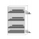 ARMARIO PARA BATERÍAS DE LITIO DE IONES ION-LINE IO90.195.120.K3.WDC ION-CHARGE PRO-90 GRIS Y AZUL GENCIANA ASECOS 3 BAN