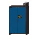 ARMARIO PARA BATERÍAS DE LITIO DE IONES ION-LINE IO90.195.120.K3.WDC ION-CHARGE PRO-90 GRIS Y AZUL GENCIANA ASECOS 5 BAN