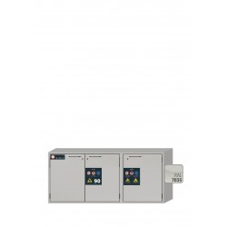 ARMARIO IGNÍGUFO RESISTENTE AL FUEGO TIPO 90 MINUTOS K-LINE K90.060.140.050.UB.3T K-UB-90 GRIS ASECOS