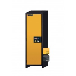 ARMARIO IGNÍGUFO RESISTENTE AL FUEGO TIPO 90 MINUTOS Q-LINE Q90.195.060 Q-CLASSIC-90 GRIS Y AMARILLO ASECOS