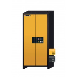 ARMARIO IGNÍGUFO RESISTENTE AL FUEGO TIPO 90 MINUTOS Q-LINE Q90.195.090 Q-CLASSIC-90 GRIS Y AMARILLO ASECOS