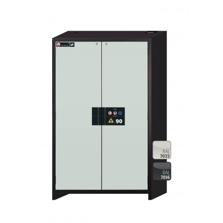 ARMARIO IGNÍGUFO RESISTENTE AL FUEGO TIPO 90 MINUTOS Q-LINE Q90.195.120 Q-CLASSIC-90 GRIS ASECOS