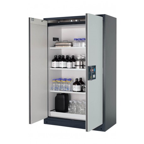 Armario de seguridad para el almacenamiento de sustancias peligrosas inflamables en lugares de trabajo conforme a las no