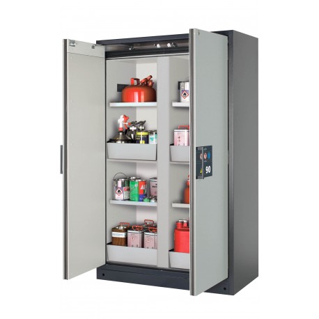 Armario de seguridad para el almacenamiento de sustancias peligrosas inflamables en lugares de trabajo conforme a las no