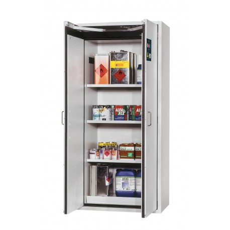 Armario de seguridad para el almacenamiento de sustancias peligrosas inflamables en lugares de trabajo conforme a las no