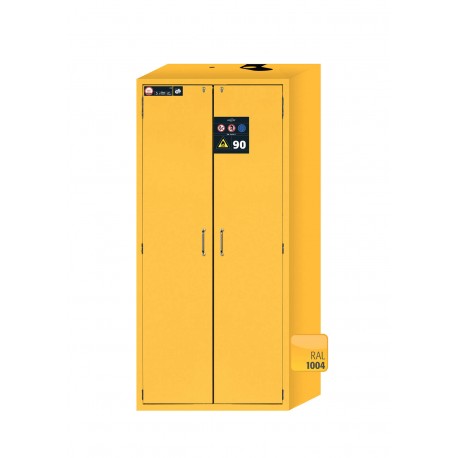 ARMARIO IGNÍGUFO RESISTENTE AL FUEGO TIPO 90 MINUTOS S-LINE S90.196.090.WDAS S-CLASSIC-90 AMARILLO ASECOS