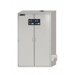 ARMARIO IGNÍGUFO RESISTENTE AL FUEGO TIPO 90 MINUTOS S-LINE S90.196.120.MV.WDAS S-CLASSIC-90 GRIS ASECOS