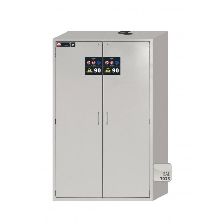 ARMARIO IGNÍGUFO RESISTENTE AL FUEGO TIPO 90 MINUTOS S-LINE S90.196.120.MV.WDAS S-CLASSIC-90 GRIS ASECOS