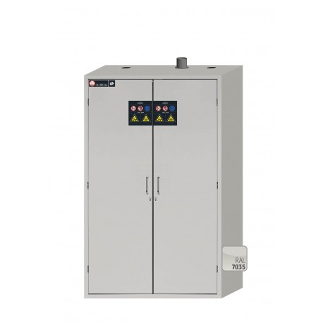 ARMARIO DE SEGURIDAD BAJO PARA ÁCIDOS Y ÁLCALIS SL-LINE SL.196.120.MV SL-CLASSIC GRIS ASECOS 12 CAJONES