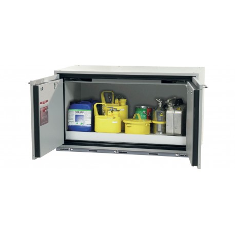 Armario de seguridad para el almacenamiento de sustancias peligrosas inflamables en lugares de trabajo de acuerdo a EN 1