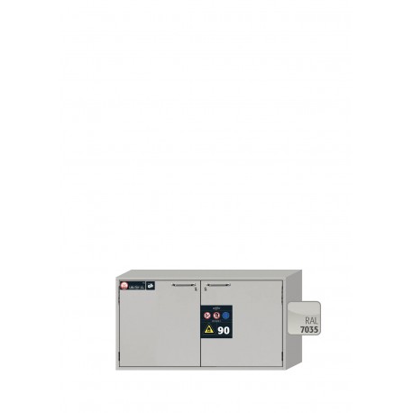 ARMARIO BAJO IGNÍGUFO RESISTENTE AL FUEGO TIPO 90 MINUTOS UB-LINE UB90.060.110.050.2T UB-T-90 GRIS ASECOS