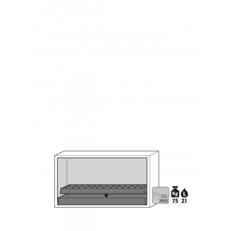 Armario bajo de seguridad ignífugo Tipo 90 bajo UB-T-90 modelo UB90.060.110.050.2T