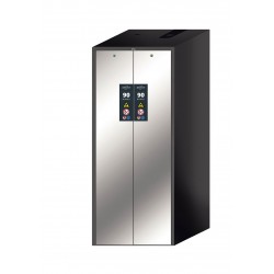 ARMARIO SEGURIDAD IGNÍGUFO RESISTENTE AL FUEGO TIPO 90 MINUTOS V-LINE V90.196.081.VDAC:0013 V-MOVE-90 GRIS Y ACERO INOXI