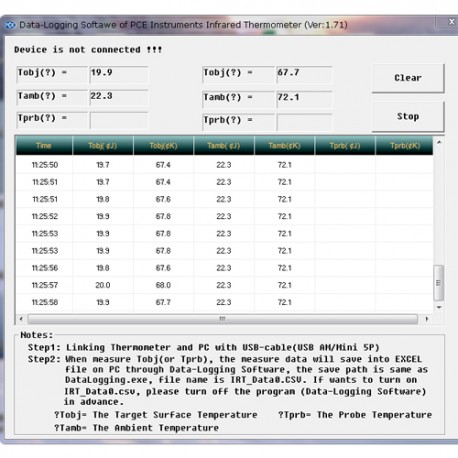 EQUIPO PROFESIONAL TERMÓMETRO INFRARROJO PCE-894