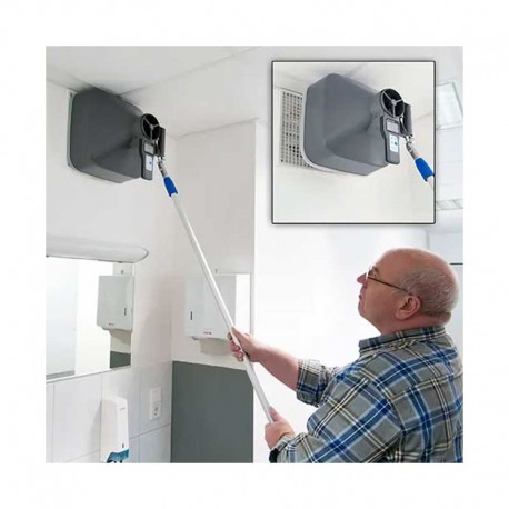 Herramienta en uso PCE Anemometro