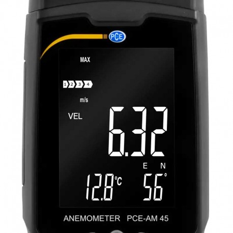 Anemommetro pantalla modelo PCE-AM45
