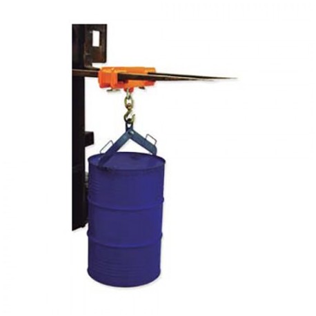Gancho elevador de bidones y carretillas
