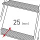 Peldaños de la escalera articulada multiusos