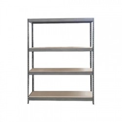 ESTANTERÍA METÁLICA INDUSTRIAL 4 ESTANTES 180X150X60 GRIS