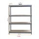 ESTANTERÍA METÁLICA INDUSTRIAL 4 ESTANTES 180X150X60 GRIS