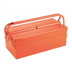 CAJA DE HERRAMIENTAS METÁLICA CON 3 BANDEJAS ORANGE ALYCO