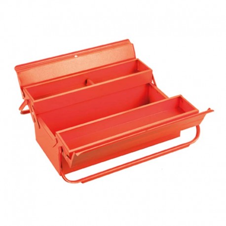 CAJA DE HERRAMIENTAS METÁLICA CON 3 BANDEJAS ORANGE ALYCO