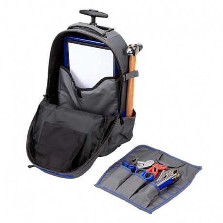 MOCHILA NYLON CON TROLLEY 32X18X52 MM